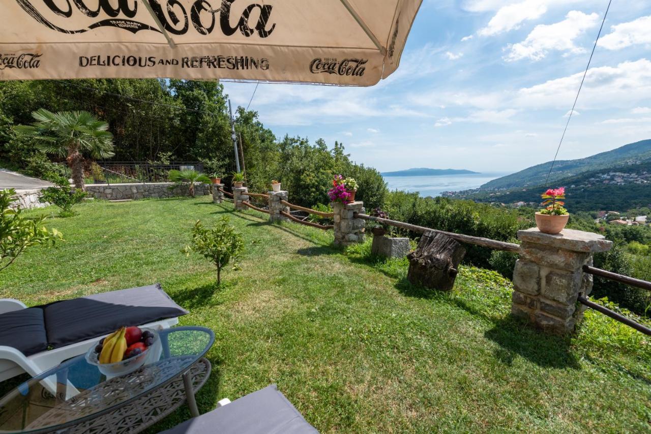 Sea View Apartment With Garden Near Opatija Veprinac Exterior photo